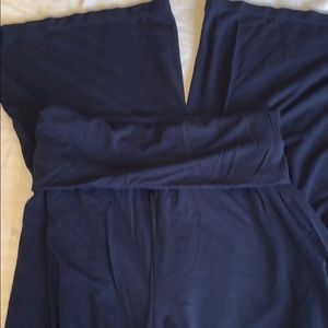 Sophie Max navy wide leg pants